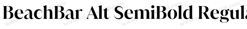 BeachBar Alt SemiBold Regular字体转换